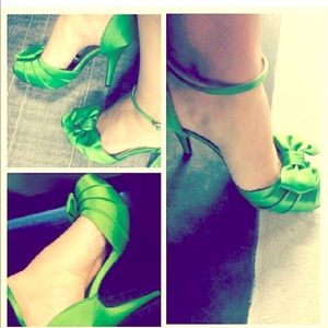 Greenery bow shoes!